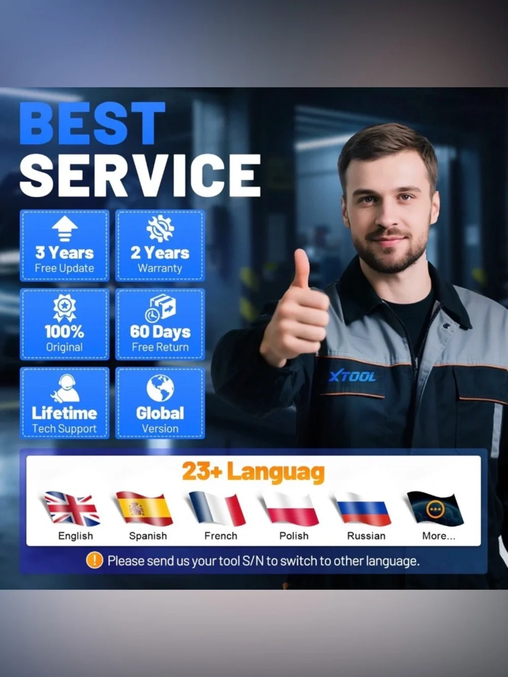 XTOOL D7 OBD2 Diagnostic Scanner Full System Diagnostic Key Program Tool